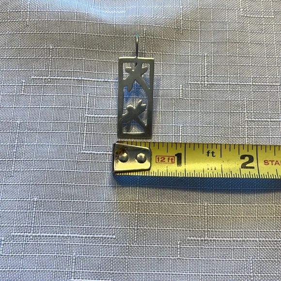 Vintage 925 Sterling Silver Plated ‘Marked’ Dragon Fly. pendant And Earrings - Picture 9 of 9